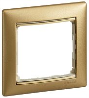 Рамка горизонтальная Legrand Valena 1-м. матовое золото картинка